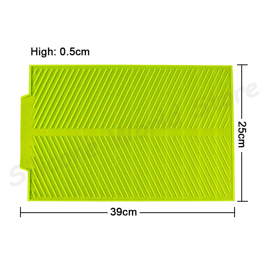 Silicone World Silicone Water Filter Mat Household Kitchen Countertop Drainage Mat Multifunctional Insulated Meal Mat Drying Pad