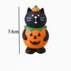 Cute Cat Halloween Concert Miniatures Funny Ghost Figurines Kawaii Shiba Vampire Magic Pumpkin Miniatures DIY Home Decoration