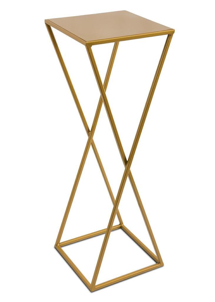 Nowoczesny Kwietnik Stojący 70 Cm Złotym