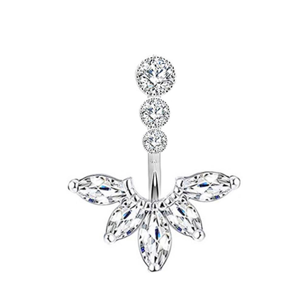 Anelli Finti per Ombelico da Donna Orecchini a Clip alla Moda Anello per Ombelico Senza Piercing Gioielli Regali per Ragazze