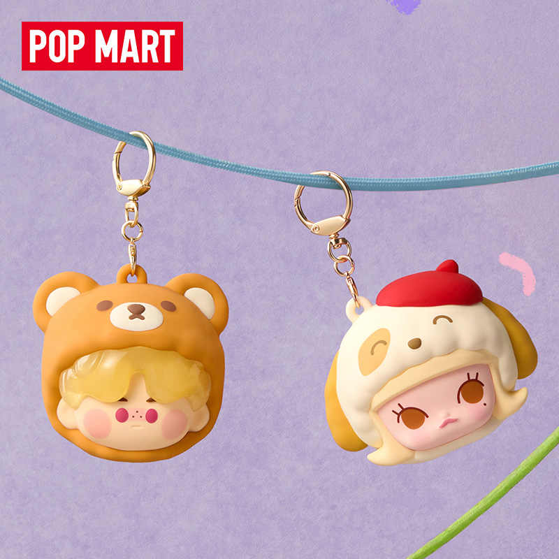 New POP MART Bubble Sprout Pajama Party Series Headphone Bag 1 72 Blind Box Products Single Mystery Box/Full Box 6 Pcs PPMT-2504-0031