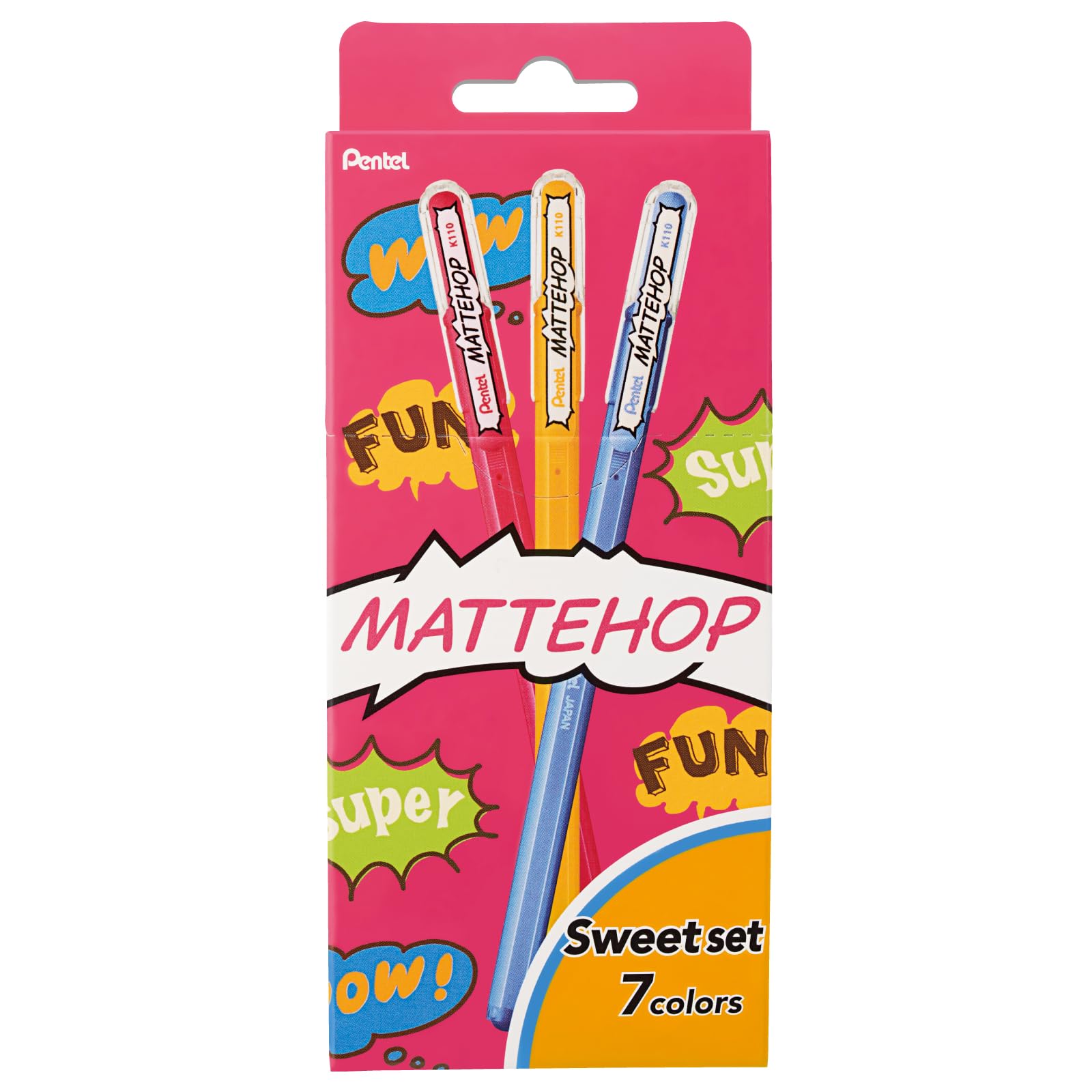 

Шариковая ручка Pentel Color Matte Hop Sweet 7 цветов K110-V7STB
