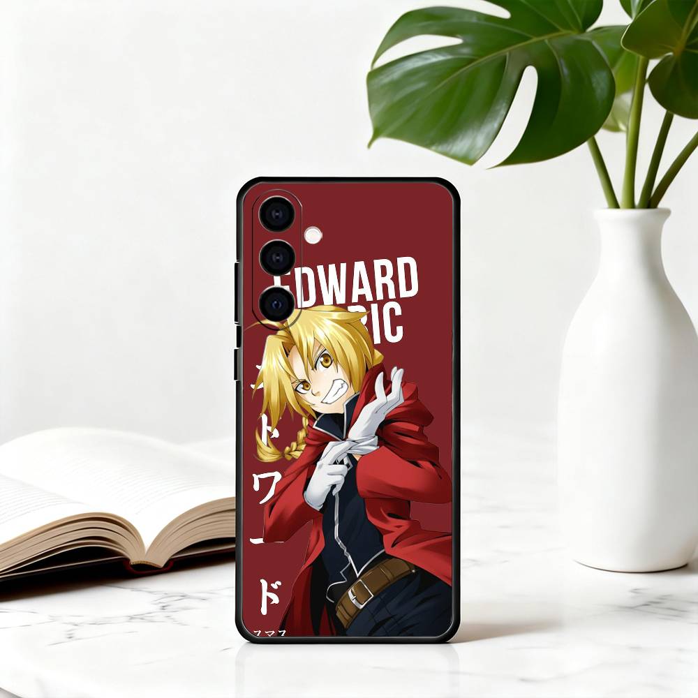 A-Alchemist F-Fullmetal E-Edward E-Elric-EE Phone Case For Samsung Galaxy A73,A72,A71,A70,A53,A52,A51,Others Soft Black Cover