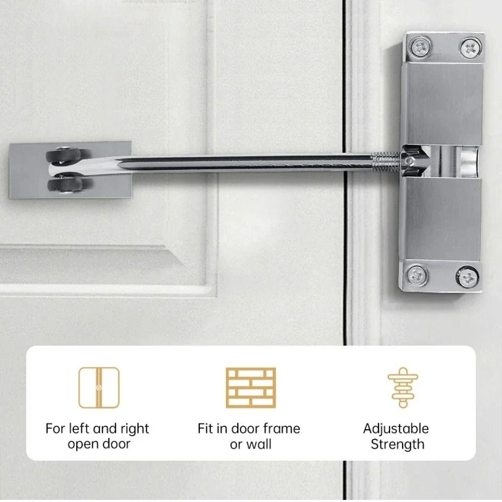 Aluminum Zinc Zinc Alloy Door Closing Hinge Wear Resist Spring Door Closer Automatic Door Closer Furniture