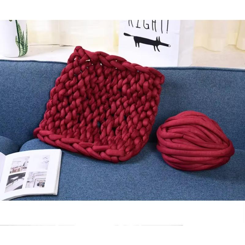 500G The New Thick Wool Yarn Core Filling Cotton Cored Hand-knitted Machine Washable Can Not Wash Hair