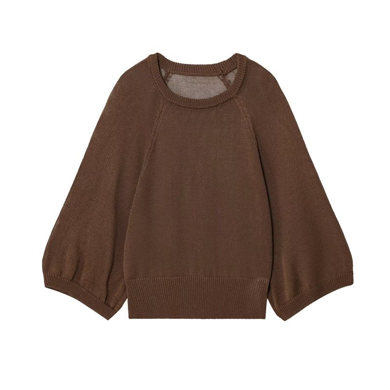 Araltay New Arrival Fashion Style Women's Clothing Fashion All-Match Minimalist Casual Wide Sleeve Knitwear Tops 5536021