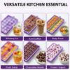 24 Hole Silicone Ice Tray Square Box Auxiliary Food Puree Cheese Jelly Mold Bar Kitchen Tool Cocktail Cube Ice Mold With Lid