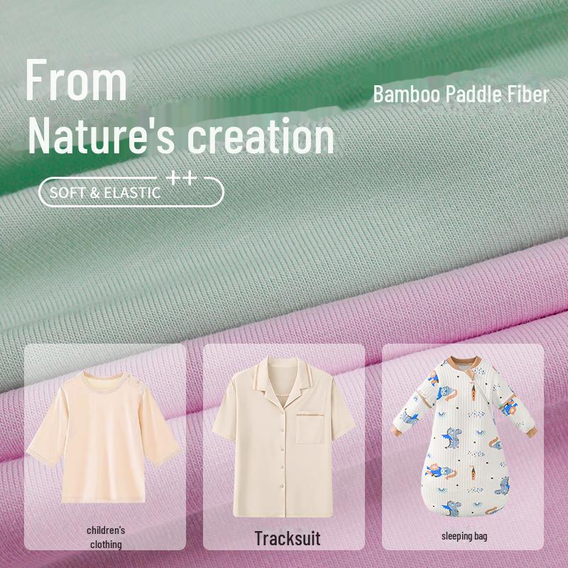 185G Bamboo-Cotton Blend Knit Fabric: Skin-Friendly Underwear, Men's & Women's Close-Fitting Base Layer