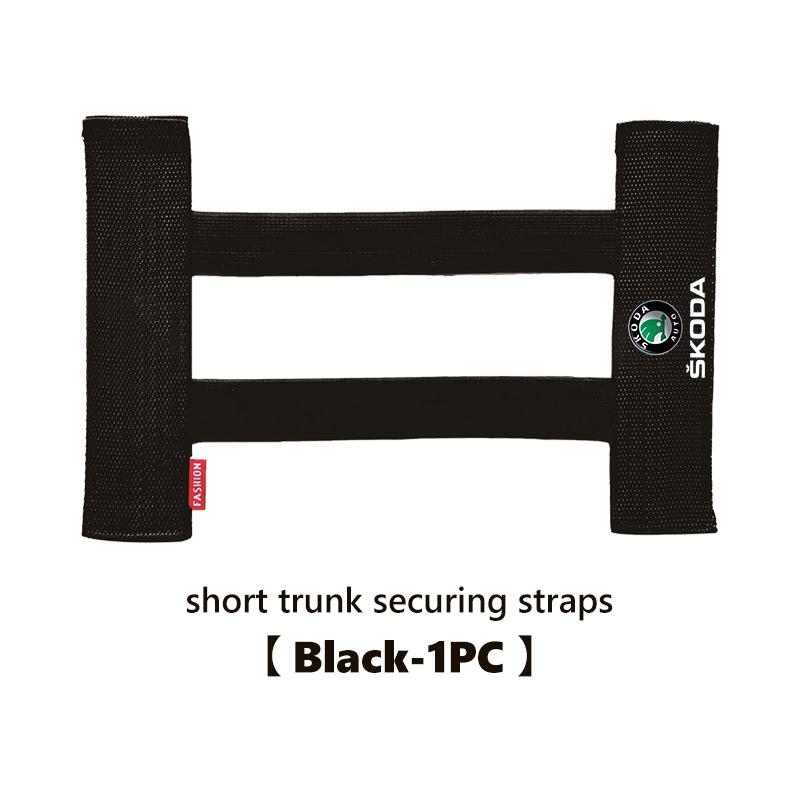 Car Interior Organizer Back Rear Trunk Storage Mesh Fixed Straps For Skoda S Kodiaq Octavia 2 3 Yeti Karoq Rapid Fabia VII VRSTN3