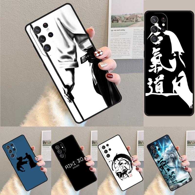 Aikido Japanese Martial Phone Case for Samsung Galaxy Note 10 Pro S26 Ultra S23 S24 FE S25 S21 S22 PLUS Shockproof Cove