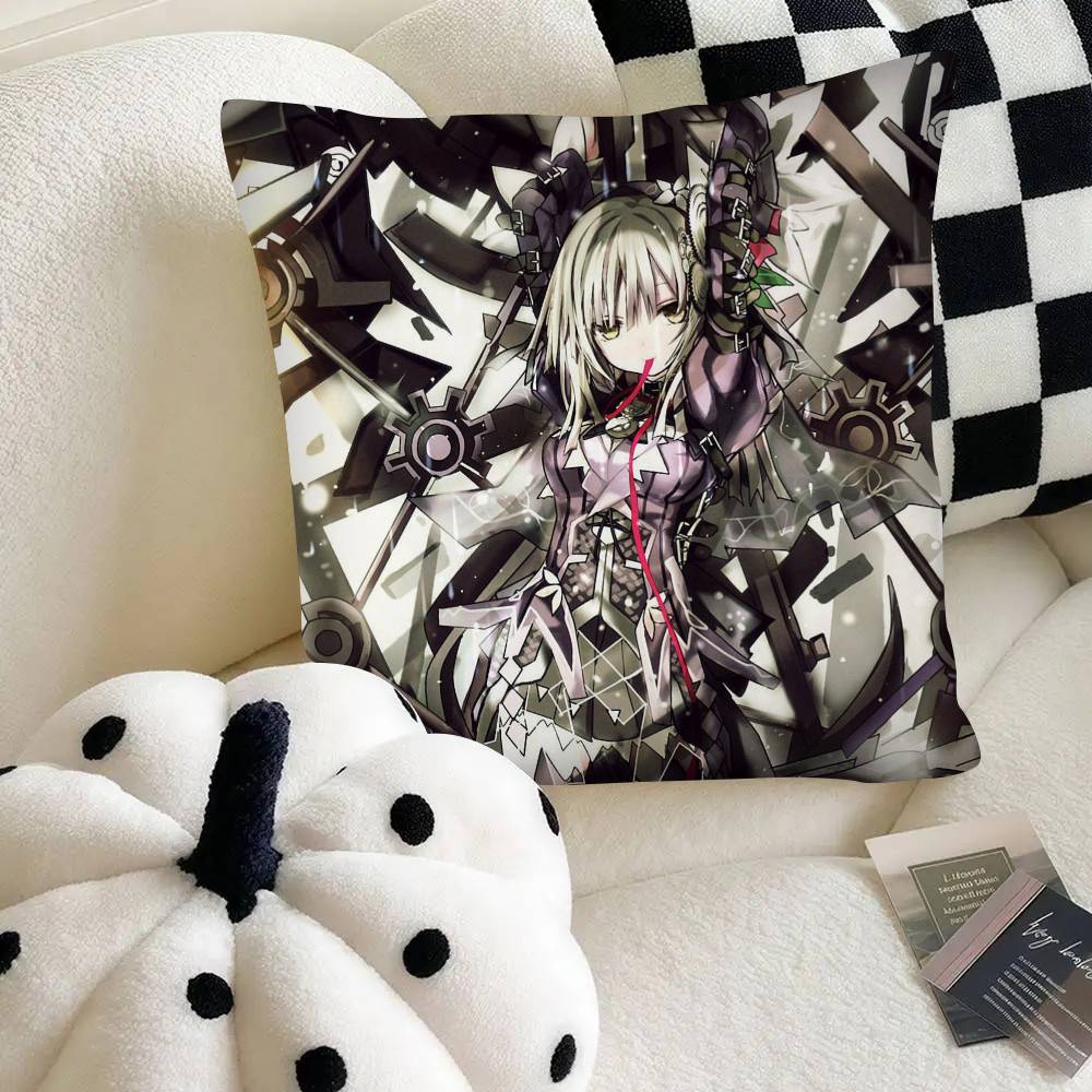 Scifi Anime Clockwork Planet Pillow Case Fashion Square Pillowcase Bedroom Sofa Room Ins Decoration Leisure