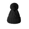 Autumn And Winter Women'S Warm Knitted Hat Fashionable And Versatile Wool And Velvet Thickened Hat Outdoor Cold-Proof Hat