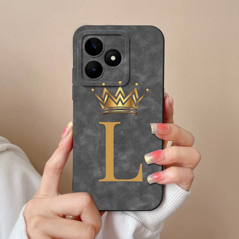 Case For Realme Note 50 60 Cute Panda Letter Soft Liquid Silicone Phone Shell For Oppo Realme Note50 Full Protection Back Cover