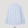 [shs Miss] Basic Linen Stripe Shirt Swwstp21040 Ll