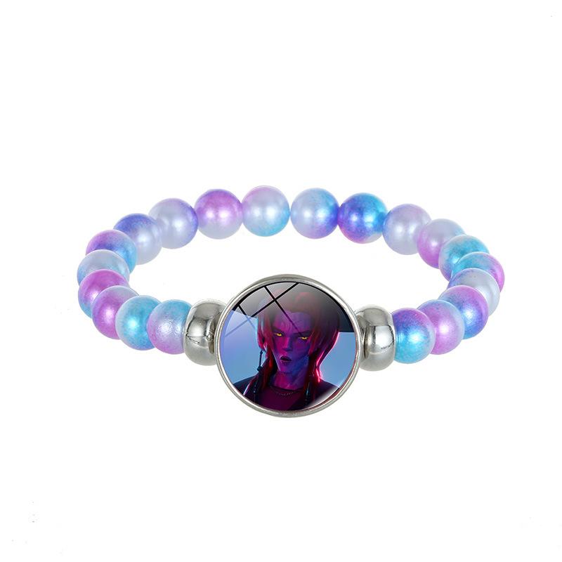 1Pc Demon Hunters K-Pop Lumi Zoe Mira Saja Boy Color Bead Bracelet