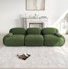 3-Sitzer-Sofa, Cordstoff, Rahmenlos, Rutschfest, Keine Montage erforderlich, Ergonomische Armlehnen, Hochelastische Polsterung, Wohnzimmer, Schlafzimmer, Grün