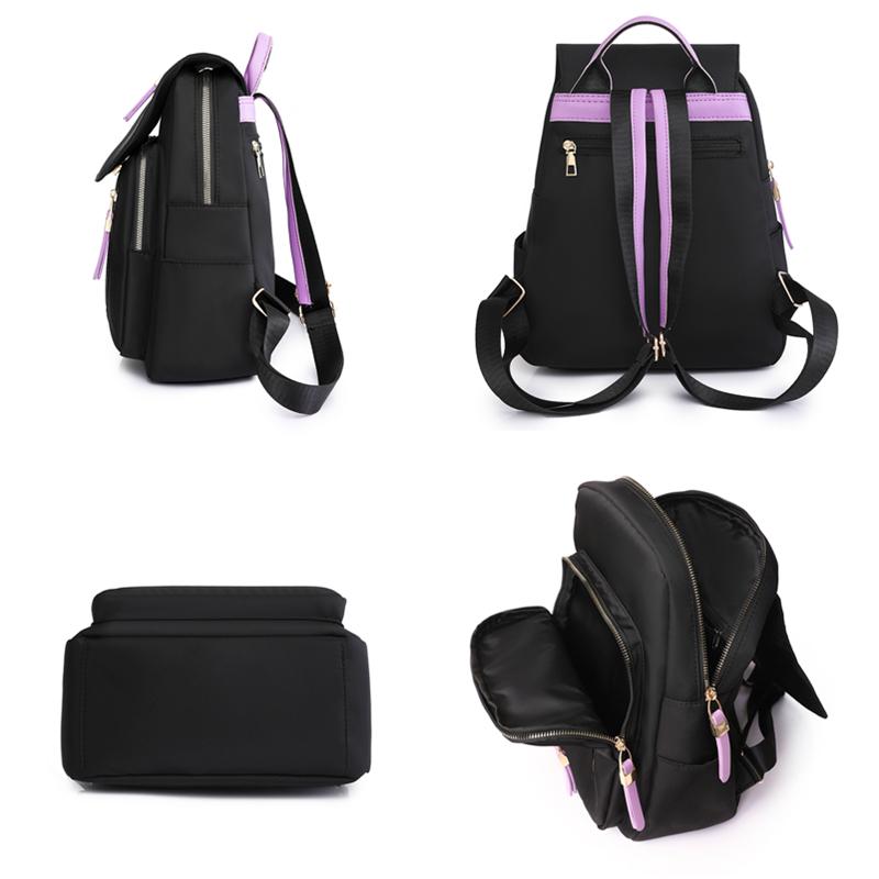 Women's Multi-pocket Backpack Simple Feminine Backpack Large Capacity Ladies Travel Backpack Oxford Quality