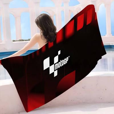 Moto GP Motorcycle Retro Microfiber Blanket Quick Drying Beach Towels Oversized Printing Super Absorbent Pool Towel Blanket