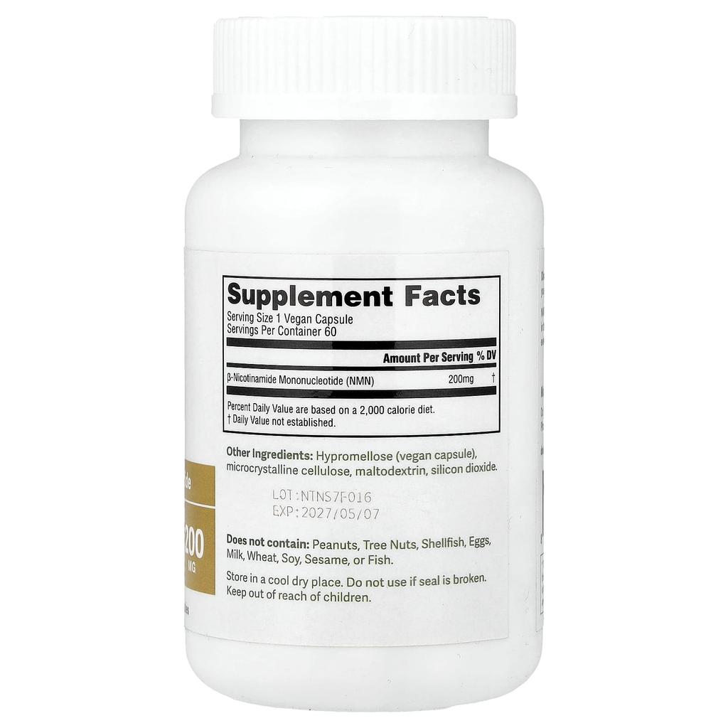 Dr. Murray's NMN, 200 Mg, 60 Veggie Capsules