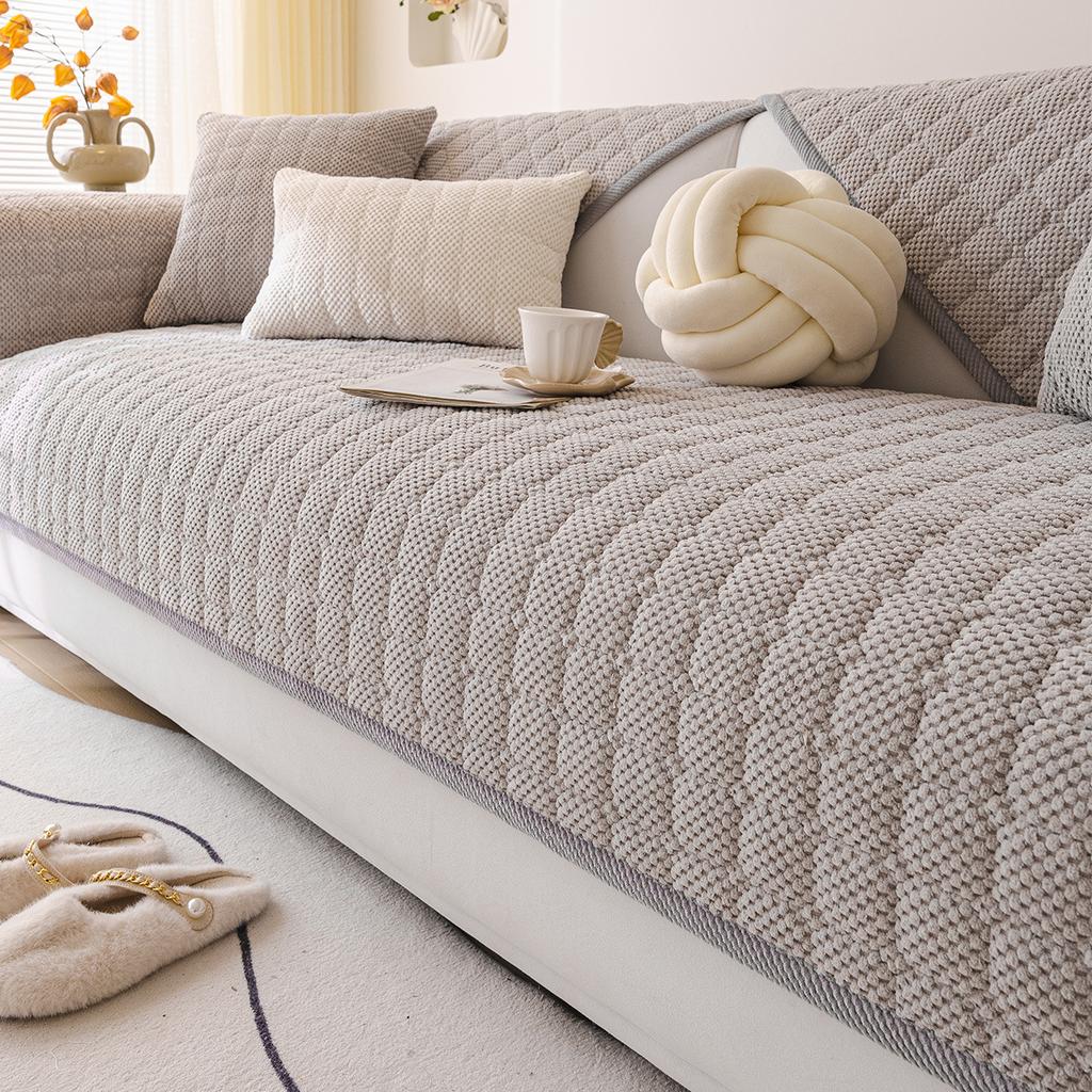 Cordsofa-Kissen Ganzjahres-Universalkissen Neues Einfaches Rutschfestes Herbst- und Winter-Sofabezug Bezugsstoff Handtuch
