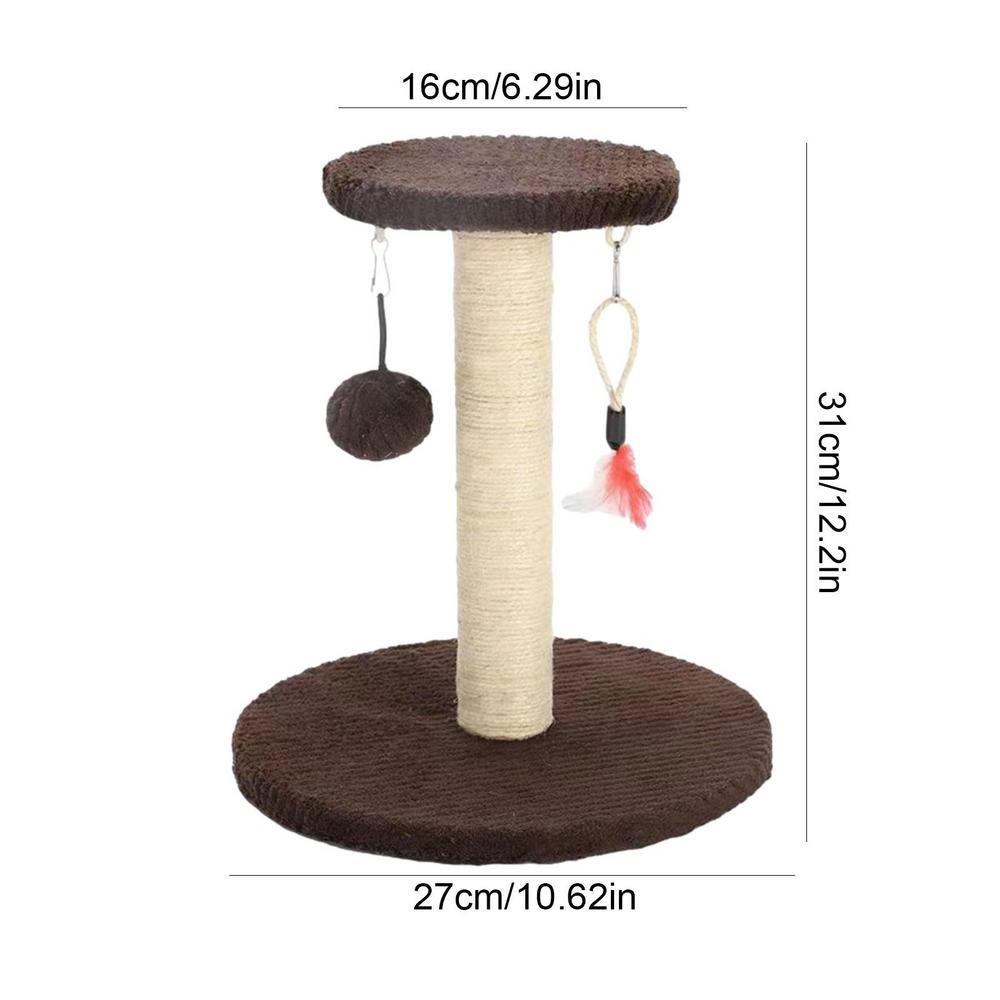 Cat Scratching Tower Cat Tree Hangings Sisal Toys Scratchers Cat Furniture & Toy Cat Scratch Post For Indoor Cats Fun Cat Tree
