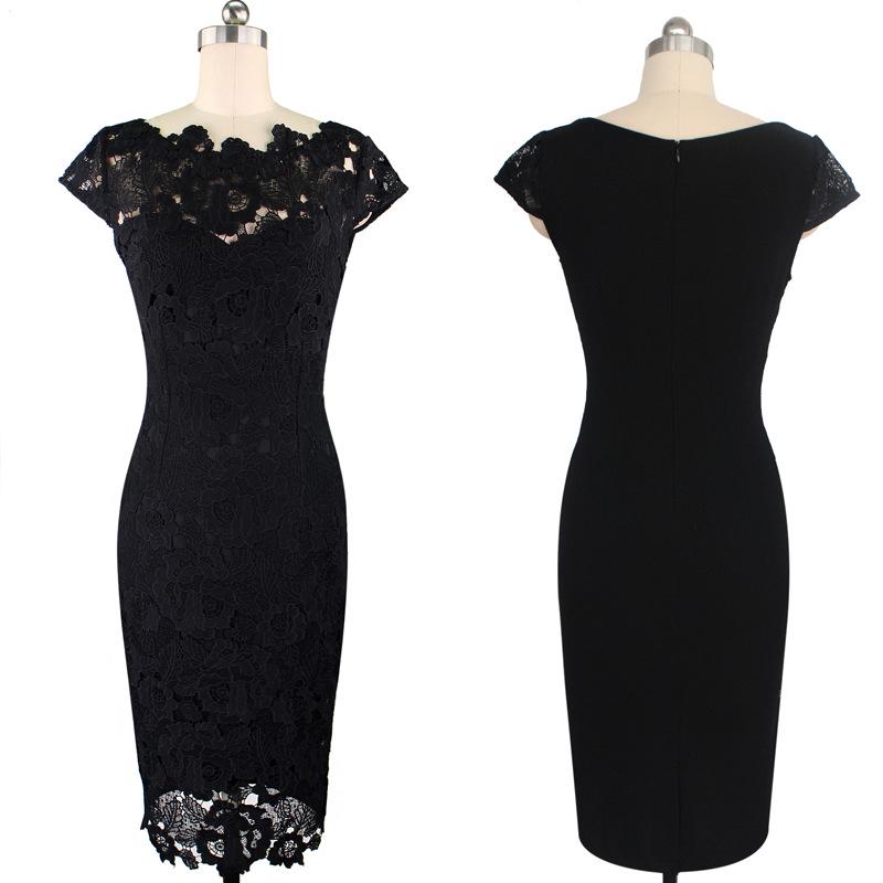 2024 Women's European & American Lace Bodycon Pencil Dress