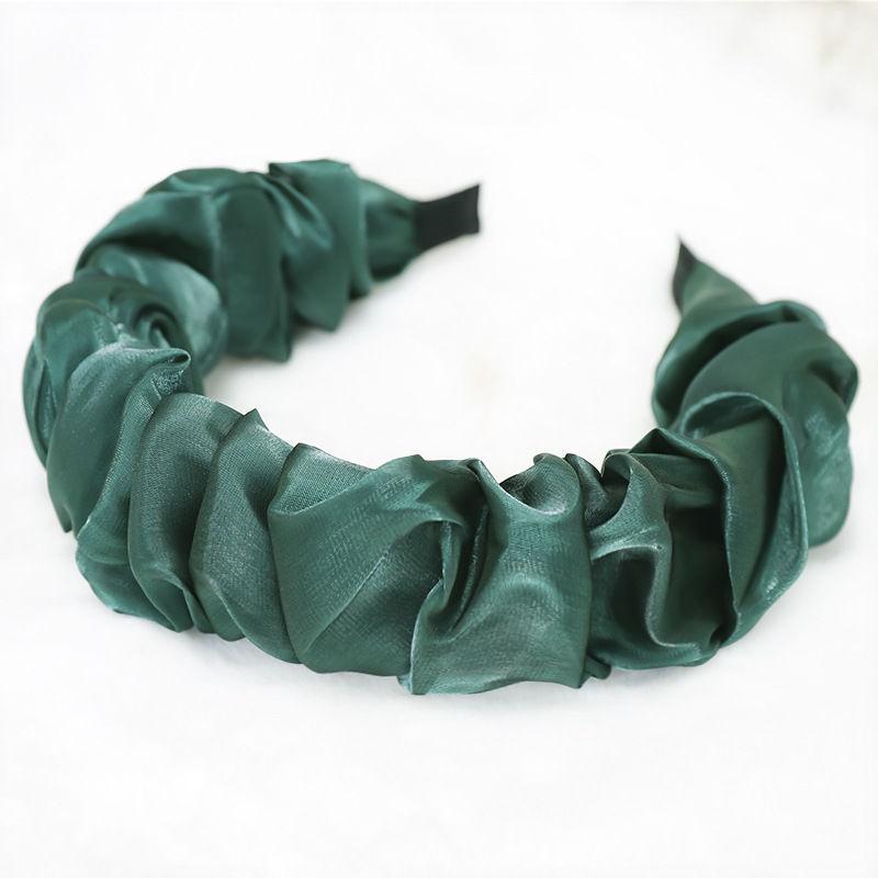 Fashion Women Hair Accessories Headdress Pleated Solid Color Headband Hairband