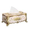 Luxury Tissue Box European Style  Napkin Holder Napkin Case Rose Patterned Paper Rack Table Accessories Home Car Case Holder