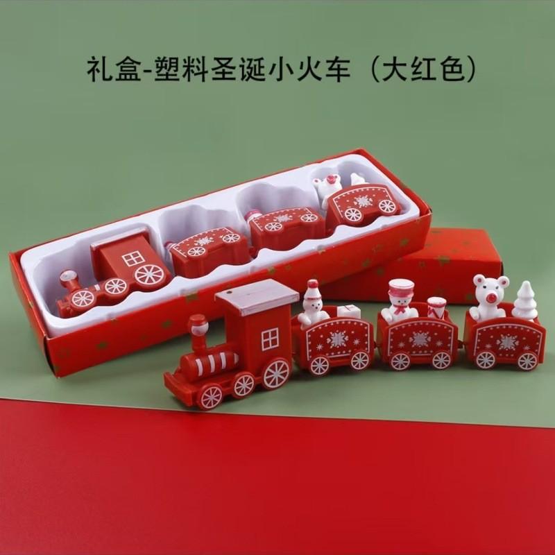 Christmas Wooden Train Merry Christmas Decorations for Home 2025 Xmas Tree Ornament  Navidad Noel Kids Gift Happy New Year 2025