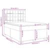Box Spring Bed with Mattress Dark Green 140x200 cm Velvet