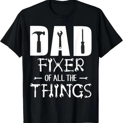 DAD Fixer of All Things Funny Tools Dad Jokes Father's Day T-Shirt