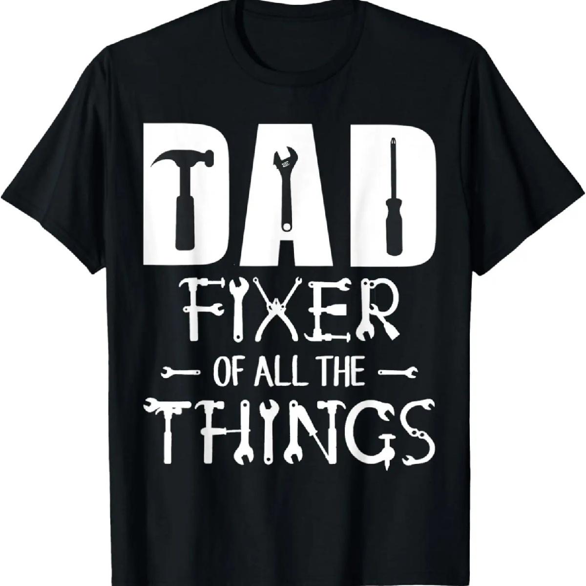 

DAD Fixer of All Things Funny Tools Dad Jokes Father s Day T-Shirt XXXXXL різнокольоровий