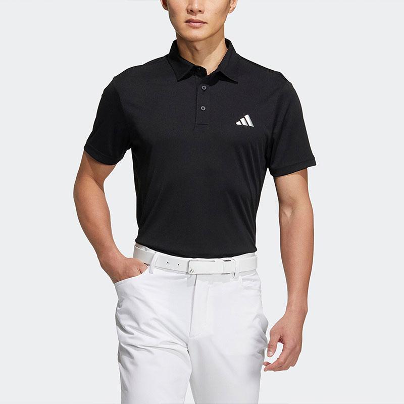 New Adidas Polo Shirts Men's Black HS9051