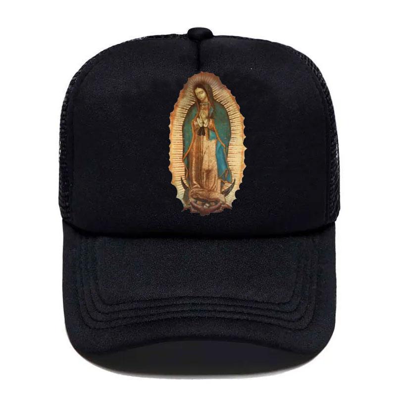 Our Lady Of Guadalupe Virgin Mary Baseball Cap For Women Men Unisex Summer Parent-Child Hats Mesh Visor Outdoor Sun Hats