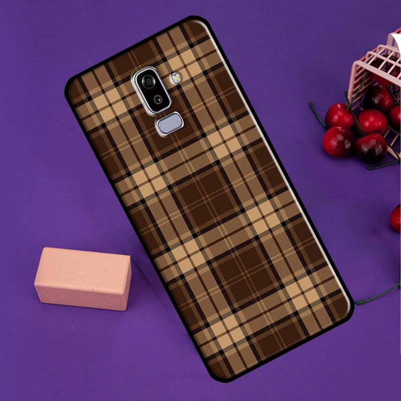 Brown Plaid For Samsung Galaxy M35 M55 M15 M56 M36 M16 M31 M11 M13 M53 M12 M32 M52 M14 M34 M54 M06 Case