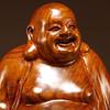 Buddha Holz Sieben Glückliche Holz Holz Gelbe Quitte Hohe Qualität Natürliche Quitte Geld Glück Amulett Höhe 26 Statue, Schnitzerei, Götter, Hotei-sama, Statue,