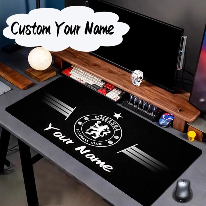 Custom Name Mouse Pad Chelsea Back-to-back Champions Mouse Pad, Gaming Mouse Pad, Keyboard Pad, Desk Decor for Computer Notebook Fan Birthday Gift