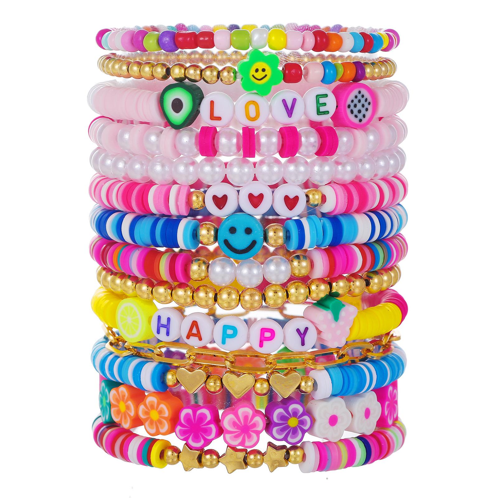 

JYL TS Bracelet LOVE Letter Teen Style Enhances Joy & Social Connection ZJ12318 кислотные зеленого