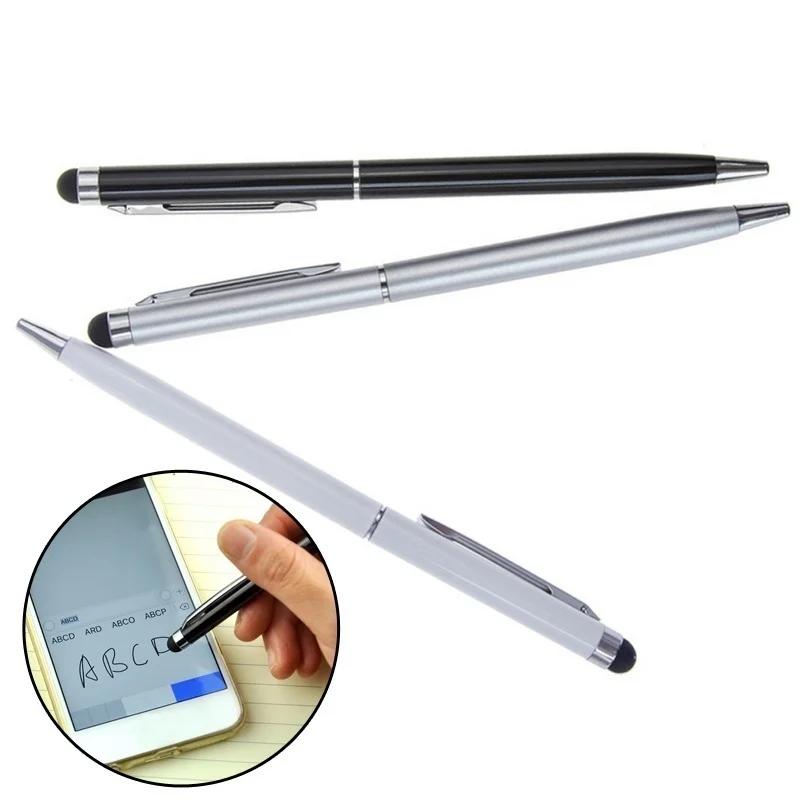 1 Pcs 2 in 1 Useful Design Tablet for Pad Smart Phone Touch Screen Stylus Pen+Ballpoint Pen Smartphone Touch Screen Stylus