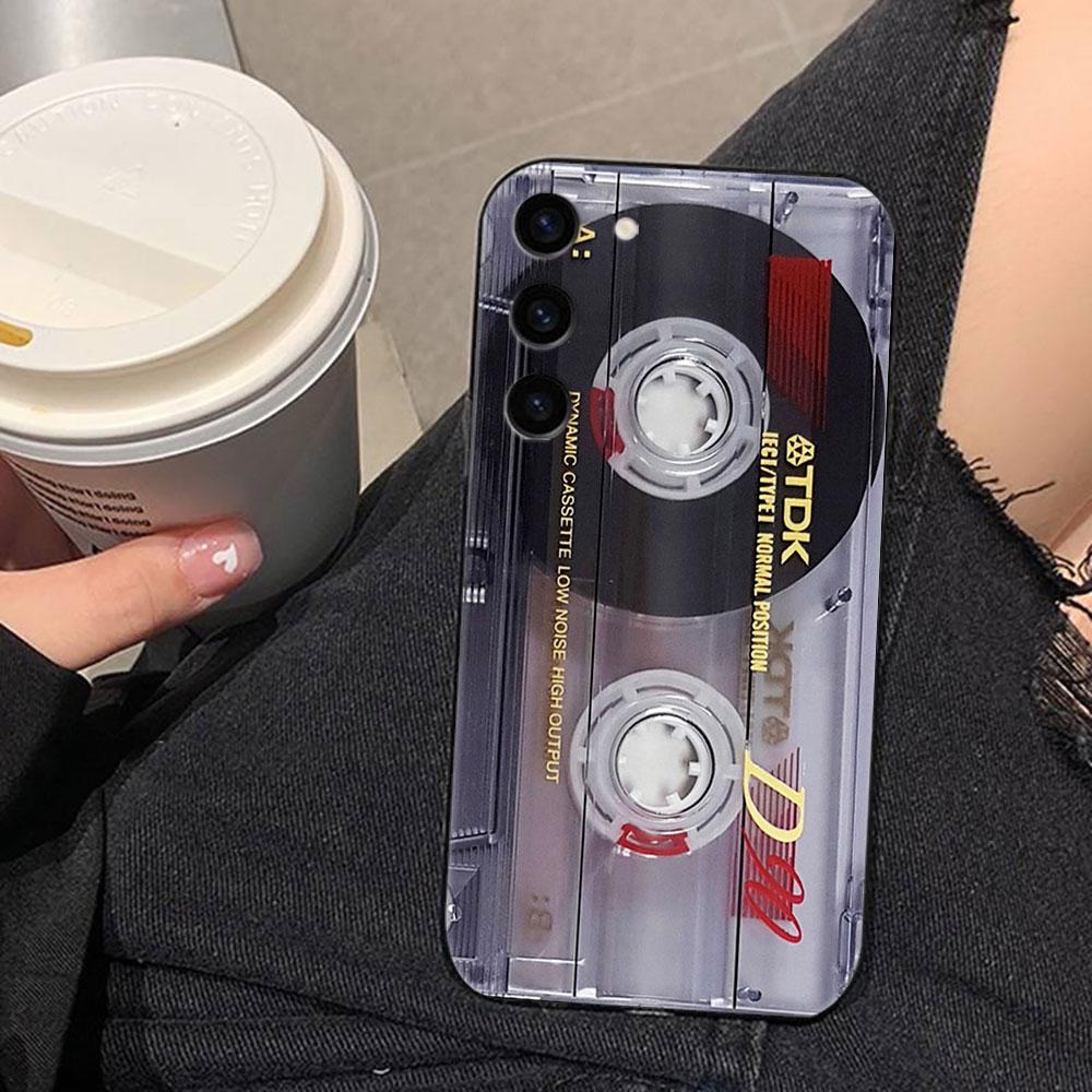 Retro Etui na Telefon z Kasetą Magnetofonową Dla Samsung Galaxy S26 S25 EDGE S24 S23 S22 S21 S20 FE S10 Ultra PLUS LITE Etui DIY