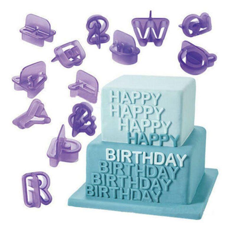

Icing 40pcsset Cutter Mold Mould Alphabet Number Letter Fondant Cake Decorating