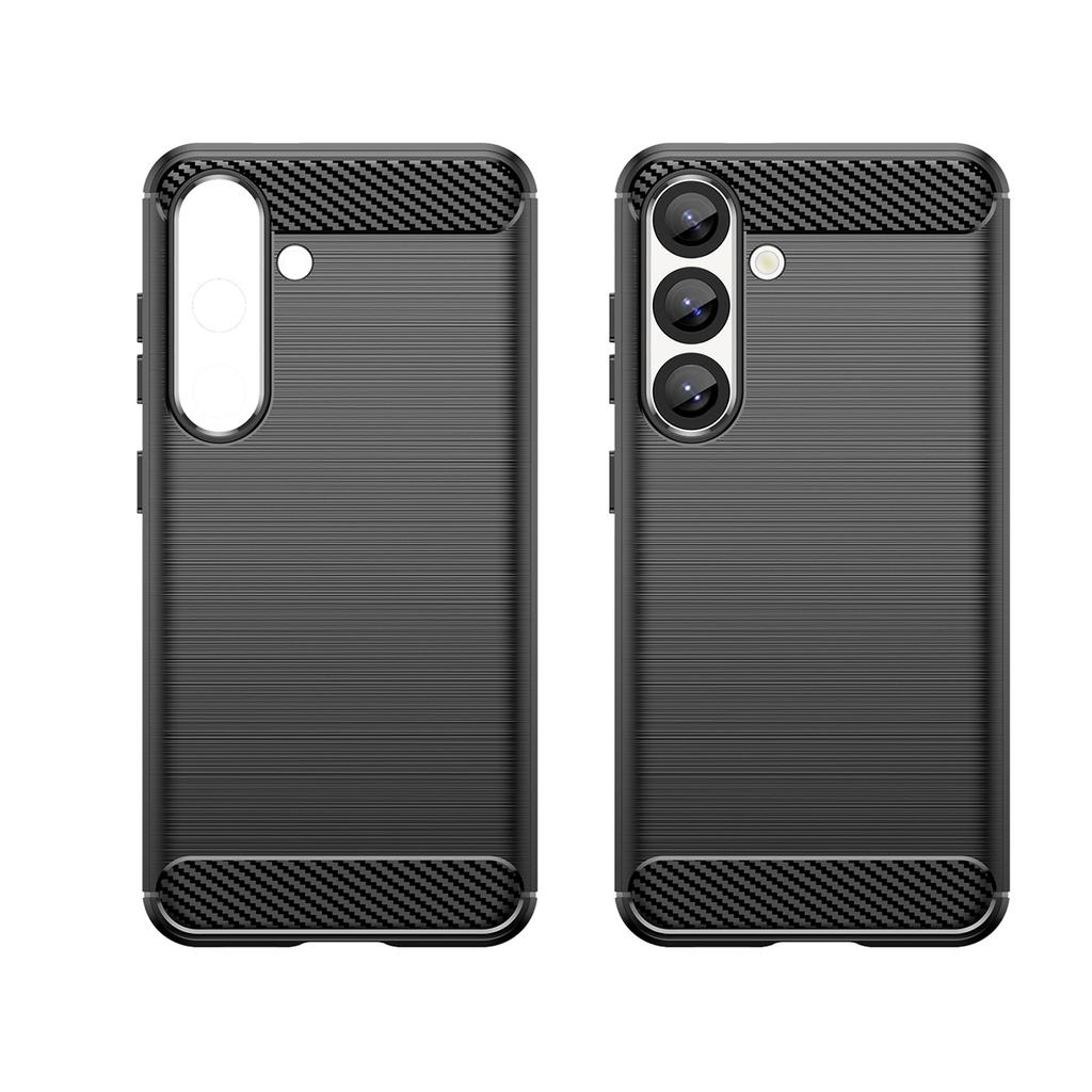 Etui Silikonowe Na Samsung Galaxy S25 Edge Carbon Case - Czarne