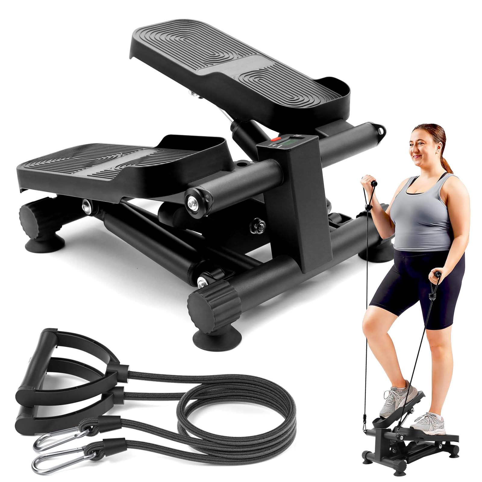 

Степпер в Cueyou Health Stepper Twist Aero Stepper Тренировка всего тела Степпер для ног Бесшумный дизайн Скручивание талии Диета Тренировка Core Step Stand Stomach чёрный