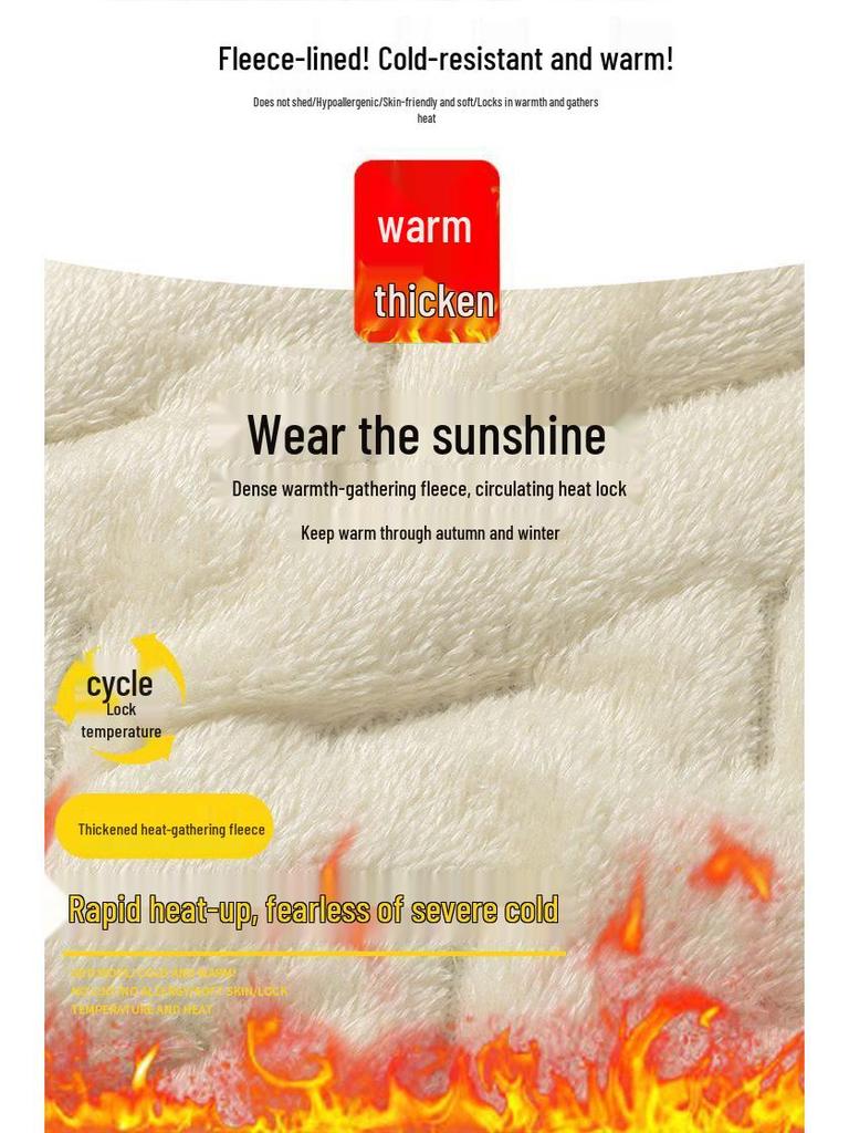 Woodpecker Unisex Lambswool Vest: Autumn/Winter Fleece-Lined, Thick, Stand Collar, Casual & Warm Jacket