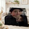 Black Denim Silver Chains Aesthetic Pattern Blanket Ultra Soft Throw Blanket For Living Room Sofa Bedroom Bed Home Party Decor Memorial Gift