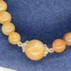 A-grade Natural Yellow Jade Bracelet for Women & Girls, Approx. 8mm Single Bead