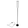 Floor Lamp with Linen Lampshade Iron Modern Minimalist Standing Lamp with E26 Bulb Foot Switch for