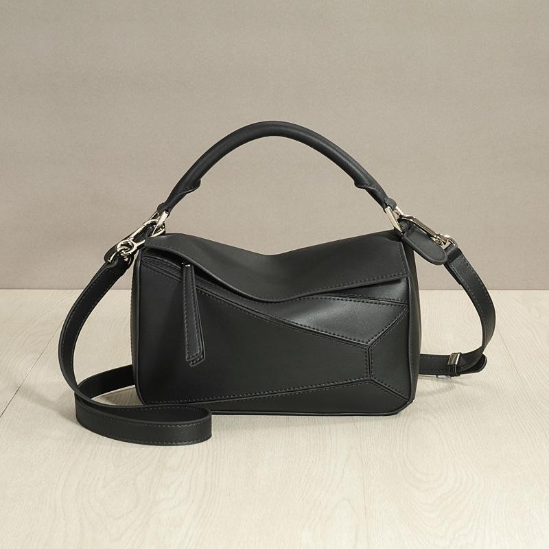 

Тенденция 2024 года: Xi Mengyao Геометрическая строчка Натуральная кожа женская сумка через плечо - Большая сумка-подушка