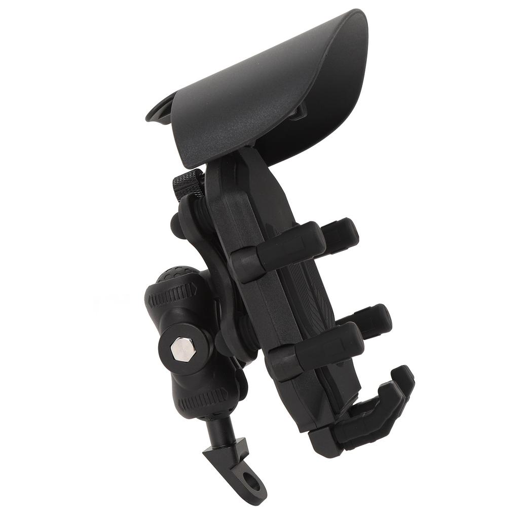 Motorcycle Phone Mount with Vibration Dampener and Safety Lock Adjustable Handlebar Phone Bracket Fo