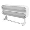 3 In 1 Wrap Cutter Organizer with Paper Towel Holder Magnetic Plastic Aluminum Alloy Space Saving Bi